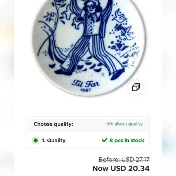 Porsgrund Collector Edition Fathers Day Plates 1983-1987 - Picture 12 of 12